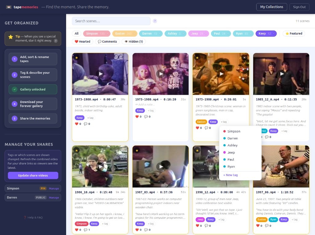 Tape Memories gallery preview